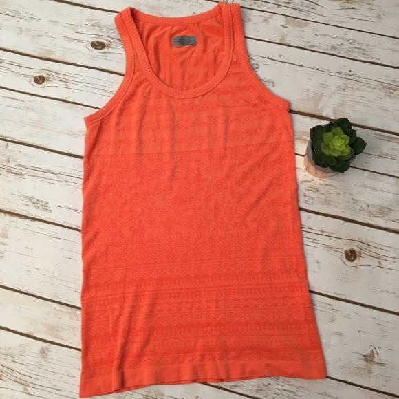 Athleta Tops - Athleta Orange stretchy workout Tank Top size S